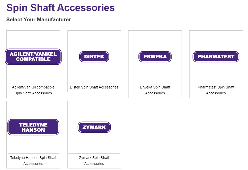 Spin Shaft Accessories Qla Dissolution Accessories India